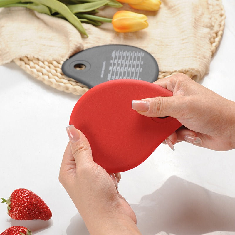 Silicone integrated scraper with baking comparison table handheld cake scraper baking tool - Korvel