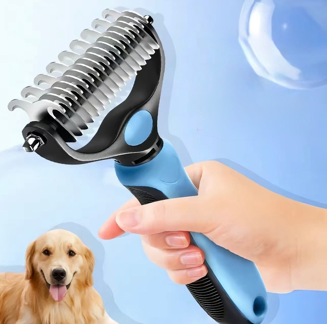 PawEase Dematting Brush for Dogs and Cats