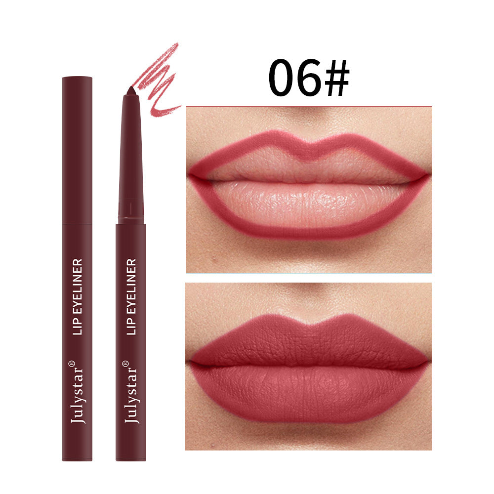 Waterproof Lipstick Lips Pink Matte Solid Lipliner - Korvel