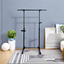 Heavy-Duty Rolling Clothes Hanger with Wheels - Black