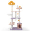 66 Inch Multi-level Cat Tree with Scratching Posts - Purple