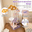 66 Inch Multi-level Cat Tree with Scratching Posts - Purple
