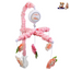 Mobile musical Gbruno pour filles - 12 mélodies et 5 hochets en fleurs