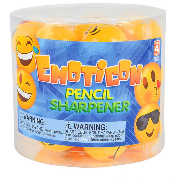 Taille-crayons Émoticons 1,5" - Pack de 24