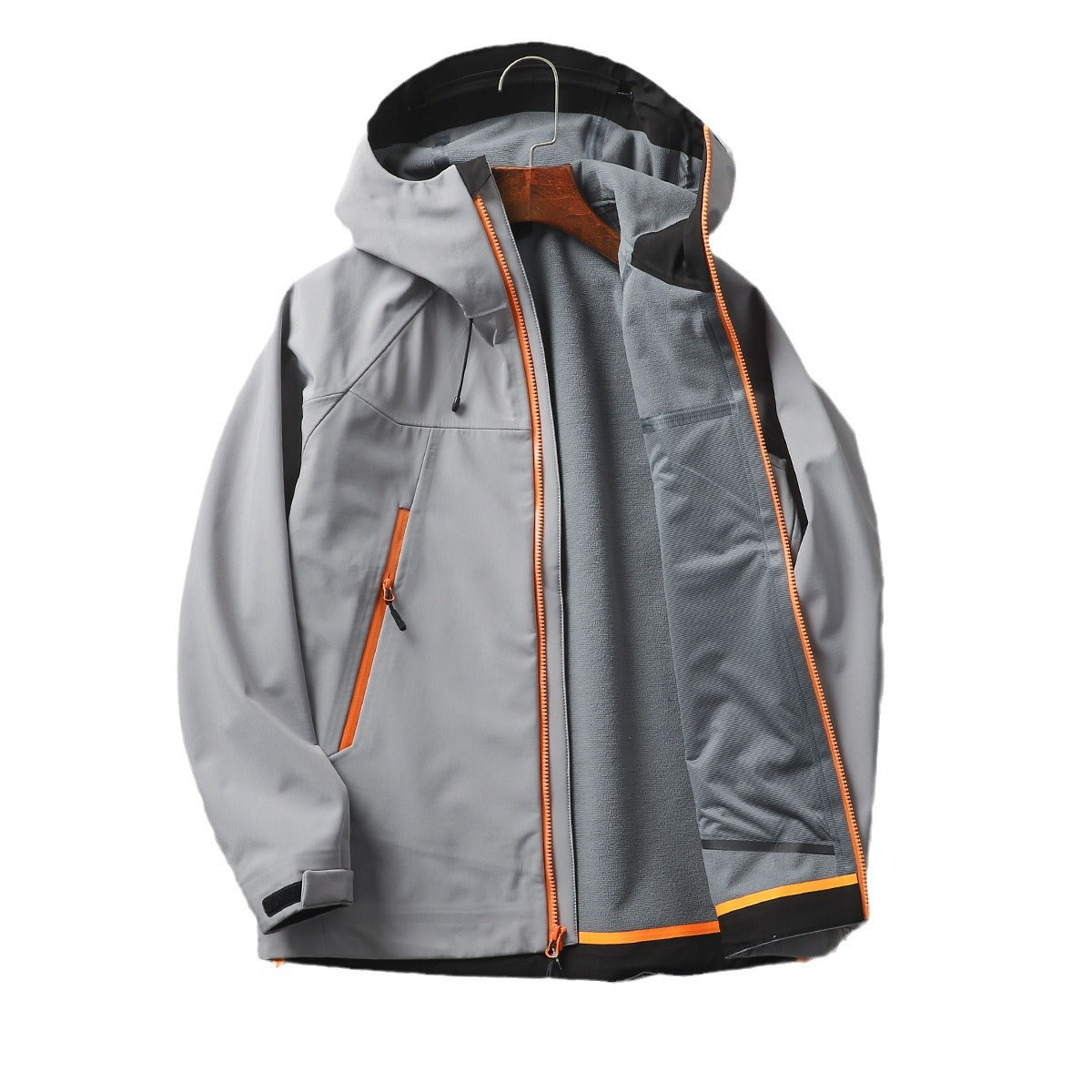 Windproof Waterproof Hooded Soft Shell Charge Jacket