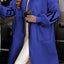 Hooded Long Windbreaker Jacket with Pockets for Women