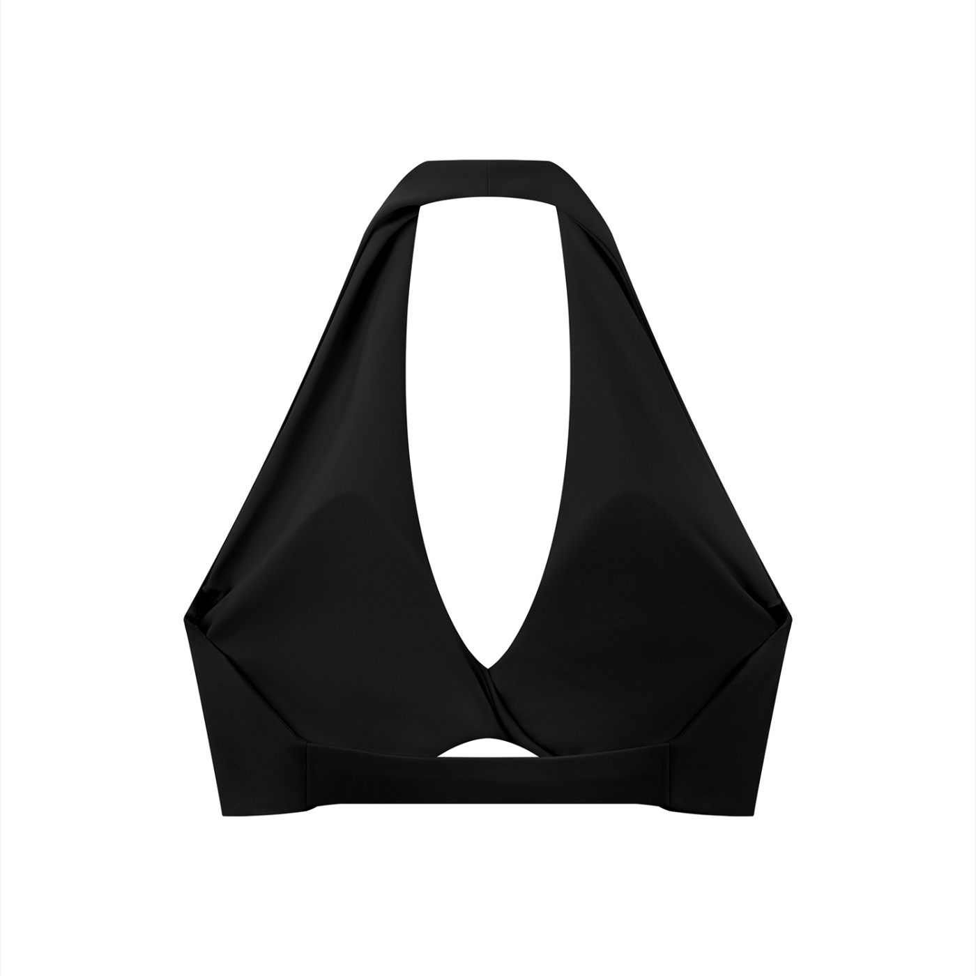 Soutien-gorge de sport à col halter plissé pour femmes Loki & Ivy