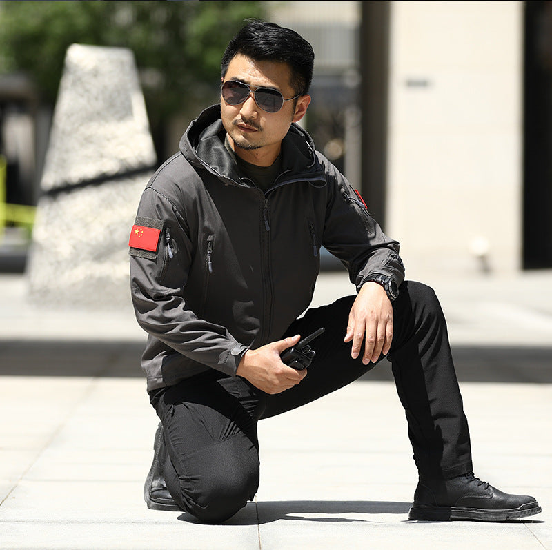 Men's Waterproof Camouflage Soft Shell Jacket