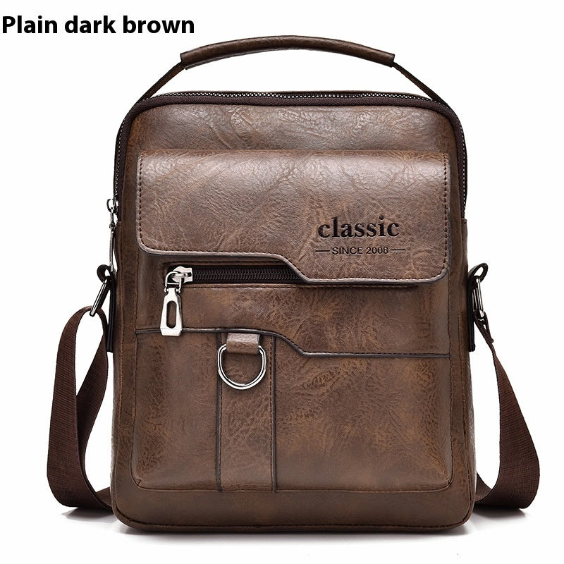 Sac messager pour homme premium - Sac bandoulière en PU cuir élégant