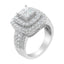 14KT White Gold Diamond Engagement Ring - 2 1/4 cttw