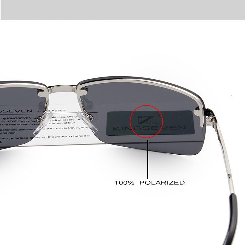 Premium Rimless Polarized Sunglasses for Men - Stylish Gold Shades - Korvel