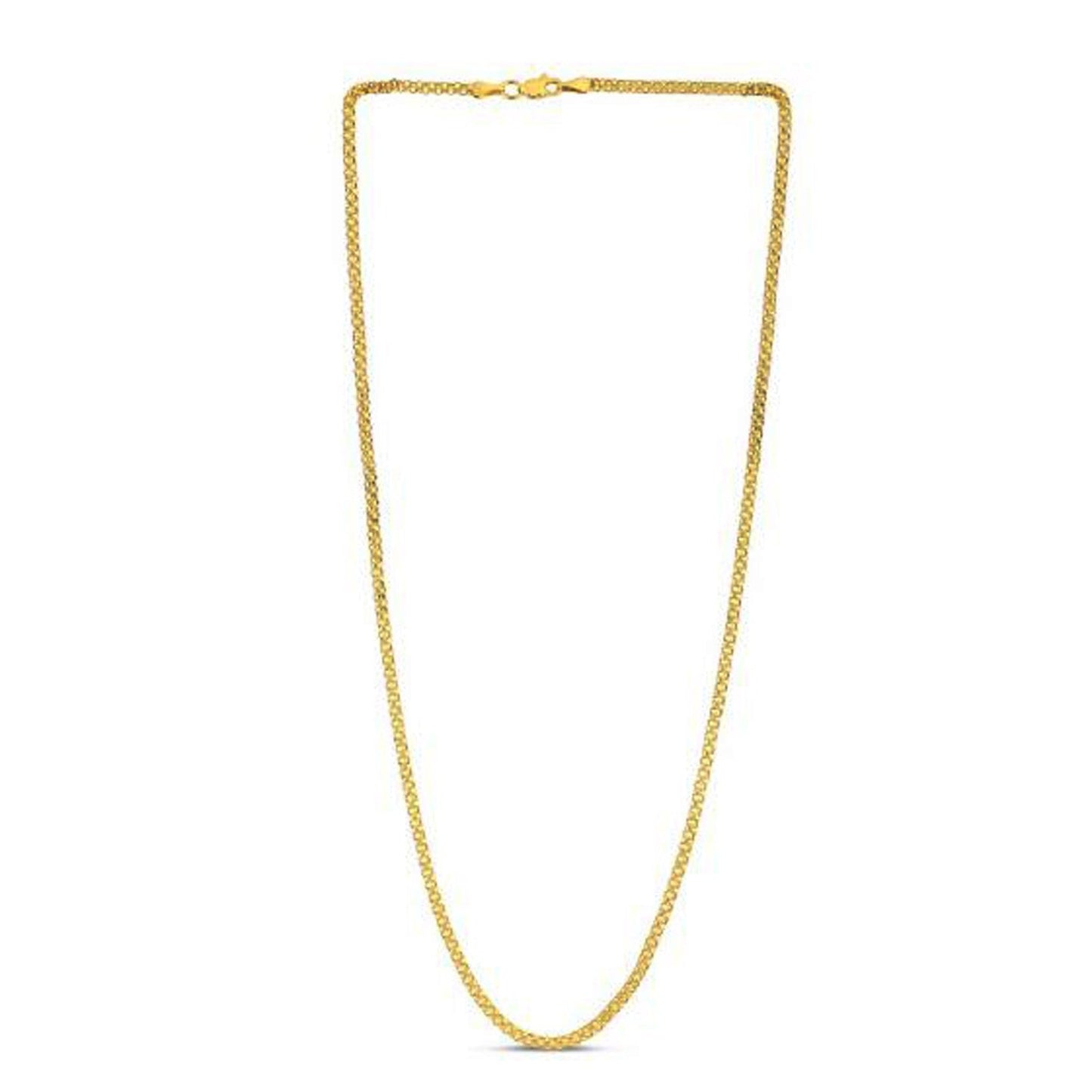 Cadena Bismark de Oro Amarillo de 14k - 2.50 mm