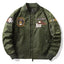 Embroidered Plus Size Bomber Jacket