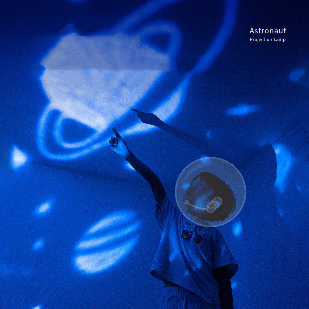 Galaxy Star Projector - Astronaut Night Light for Kids