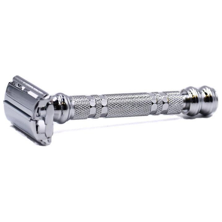 Rasoir de sécurité à double tranchant Parker 66R en chrome lourd