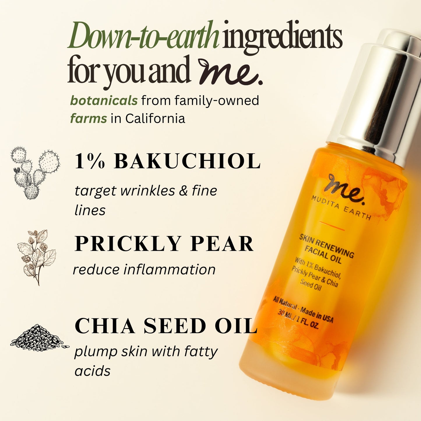 Bakuchiol Skin Renewing Facial Oil (Retinol Alternative)