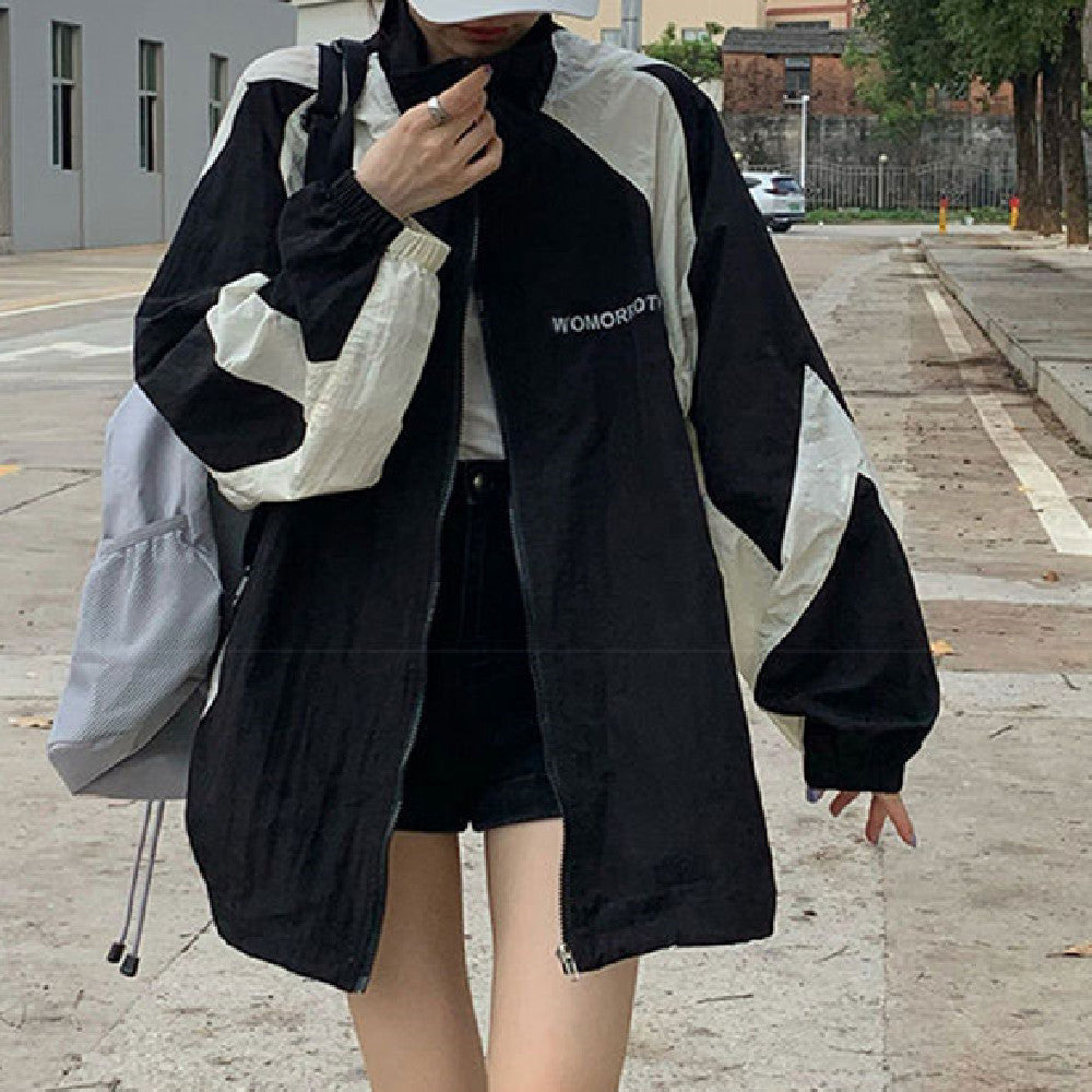 Retro Outdoor Windbreaker Jacket for Women