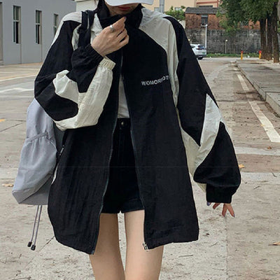 Retro Outdoor Windbreaker Jacket for Women