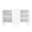 ON-TRANS Cream Style Shoe Cabinet with Adjustable Legs