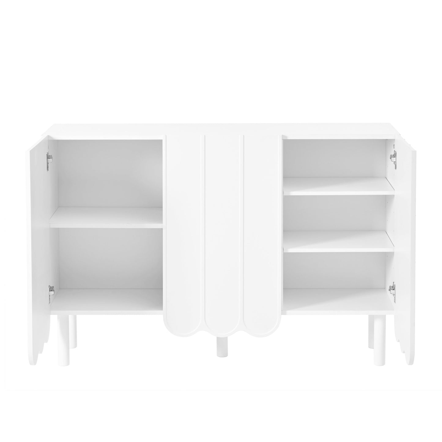 ON-TRANS Cream Style Shoe Cabinet with Adjustable Legs