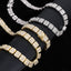 Cuban chain fashion new product square rock sugar chain 13mm necklace bracelet niche hip-hop jewelry accessories - Korvel
