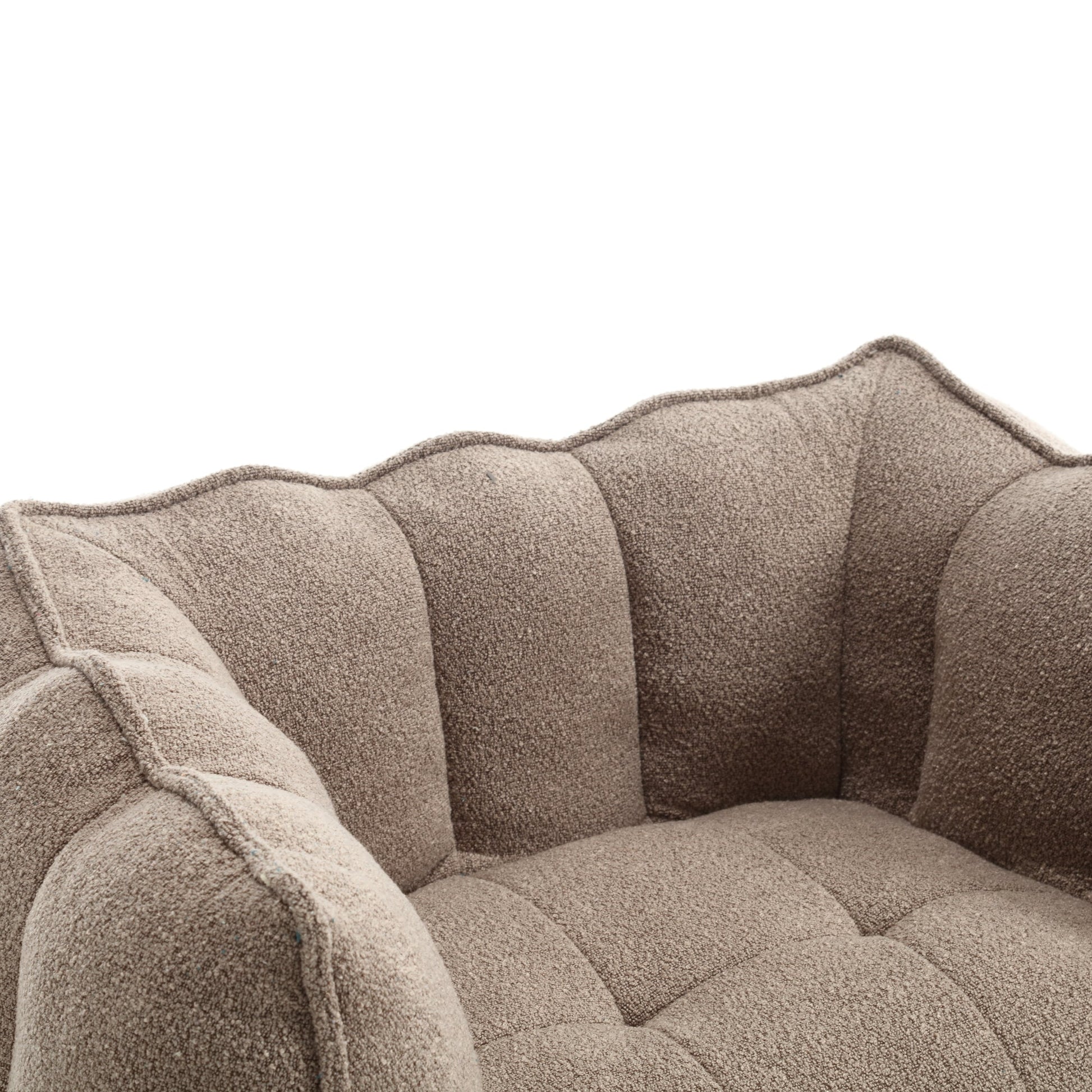 Soft Bean Bag Chair with High Resilient Foam(Chips)for living room and bedroom,Comfortable Square Lazy Sofa with Footstool - Korvel