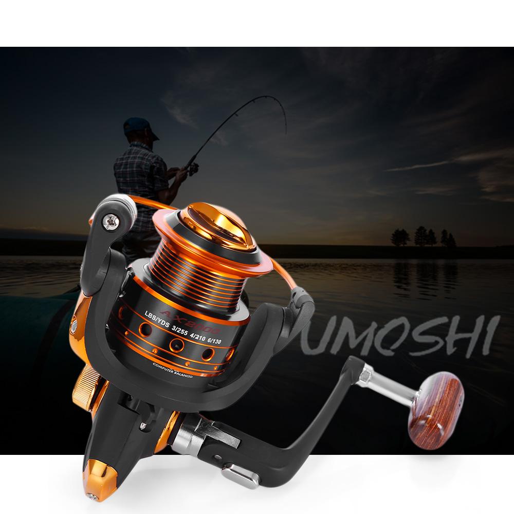 Yumoshi Premium Spinning Fishing Reel - 12BB + 1 Bearing