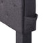 Queen Size Upholstered Platform Bed with Storage & LED, Dark Gray