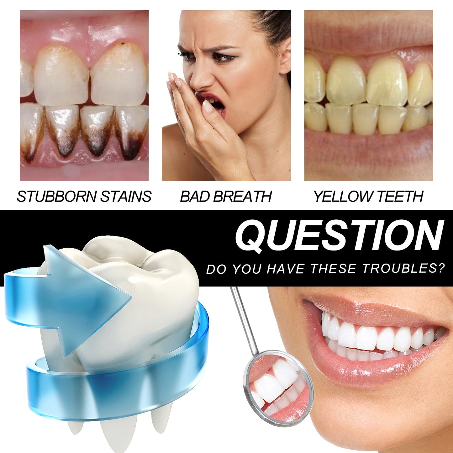 Bamboo Charcoal Whitening Toothpaste for Fresh Breath
