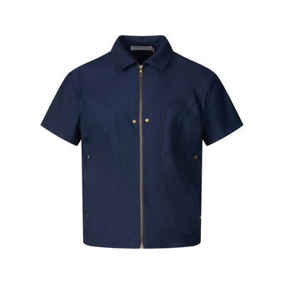 Chemise ample à manches courtes pour hommes - Style rétro japonais