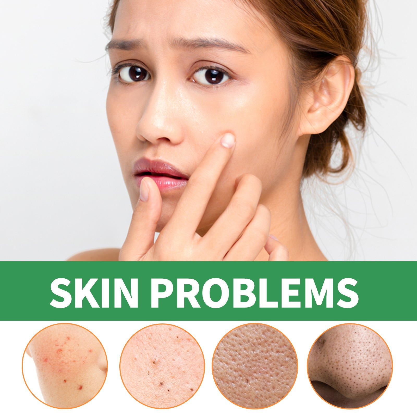 Green Tea Clay Mask Stick, Cleans Tightens Pores Lightens Spots And Removes Blackheads Mud Film Stick - Korvel