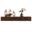 60" Rustic Wood Fireplace Mantel,Wall-Mounted & Floating Shelf for Home Decor Espresso + Solid Wood - Korvel