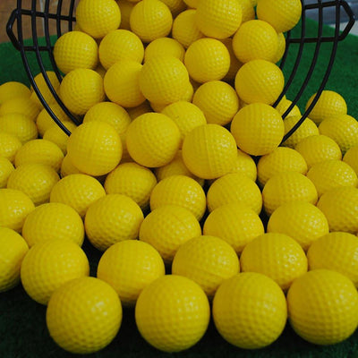 12Pcs Foam Practice Golf Balls Yellow Green Orange Golf Training Balls Outdoor Indoor Putting Green Target Backyard Swing Game - Korvel