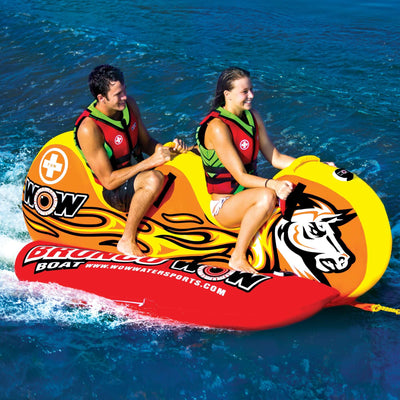 WOW Sports Bronco Boat 2-Person Towable Water Tube