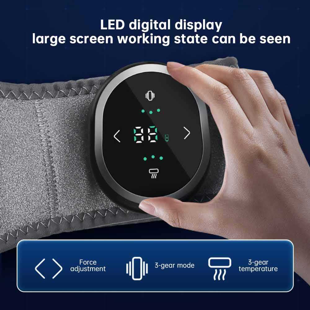 EMS Pulse Massage Waist Support Belt with Heat Compress