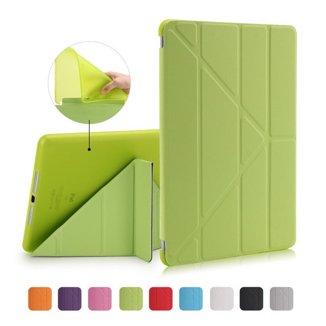 Case Cover for iPad 9.7 2017, GOLP PU Leather Magentic Smart Cover Soft TPU Back Protective Case for iPad 2018 cover A1822 A1823 - Korvel