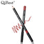 Qibest Fashion Black Rod Waterproof Lip Liner - 12 Colors