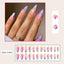 Mid-Length Almond Nail Art Patches for Stylish Looks