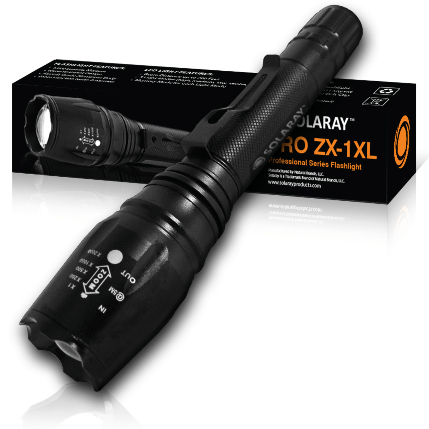 Linterna táctica Solaray ZX1-XL - Duradera y versátil