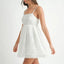 Eyelet Lace Babydoll Mini Cami Dress