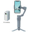 Mobile phone stabilizer handheld PTZ three-axis anti shake Tiktok live shooting vlog photo recording video selfie rod - Korvel