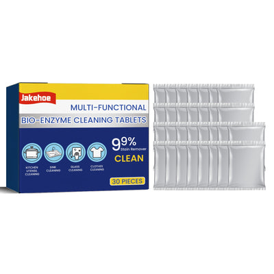 Multi-Functional Bio-Enzyme Cleaning Tablets, Bathroom Kitchen Multi-Functional Stain Cleaning Stainless Steel Rust Remover - Korvel