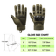 Tactical Military Airsoft Gloves for Outdoor Sports, Paintball, and Motorcycling with Touchscreen Fingertip Capability - Korvel