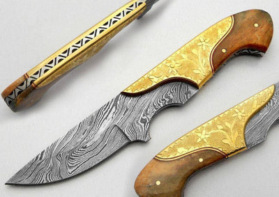 Personalized Damascus Steel Skinner Knife for Outdoor Adventures - Korvel