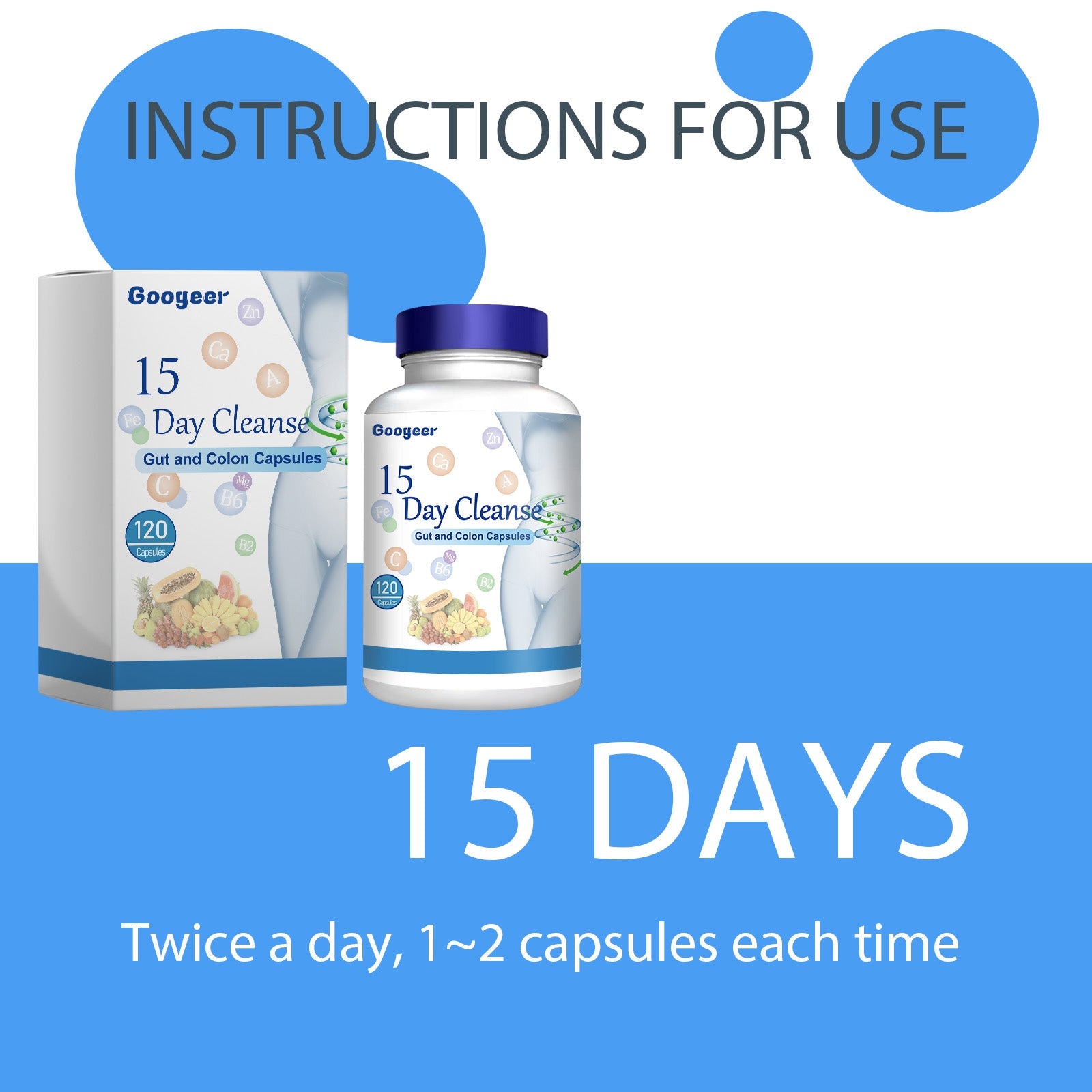Intestinal Cleansing Dissolving Capsule, Intestinal Cleansing And Colon Capsule Body Supplement - Korvel