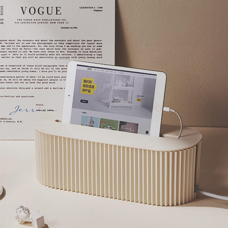 Cable management organizer box, an accessory for power strips and home - office power cables - Korvel