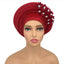 Elegant Floral Auto Gele Headwrap - 2024 African Turban