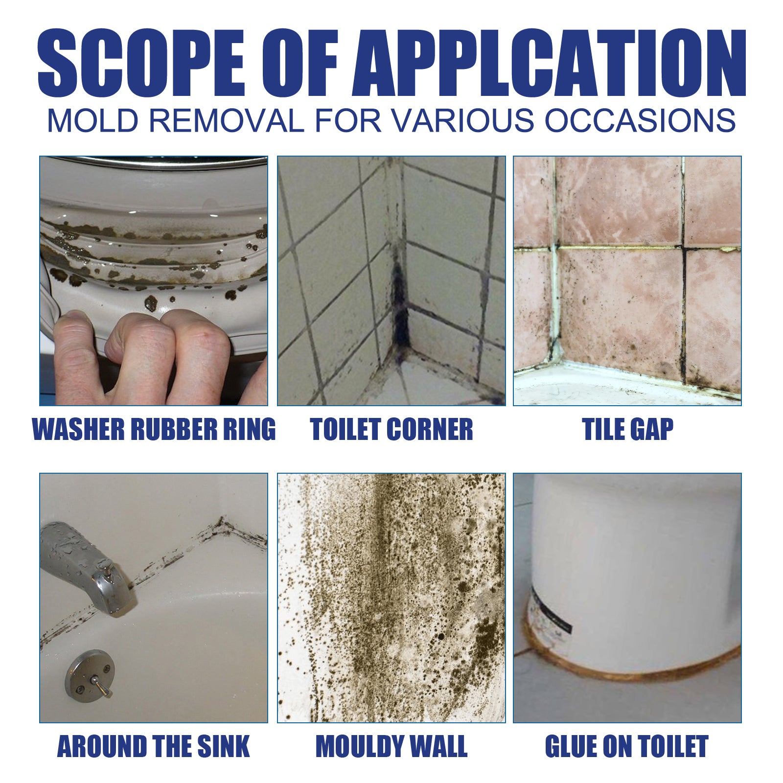 Mildew Remover, Wall Toilet Wash Basin Mildew Removal Spray - Korvel