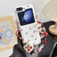 White Background Korean Style Cherry Phone Case for Samsung Z Flip 7/5/6/4 Foldable Protective Shell Compatible with Oppo and Huawei - Korvel