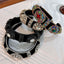 Fashionable retro golden velvet hair hoop with super sparkling color rhinestone sponge head hoop - Korvel